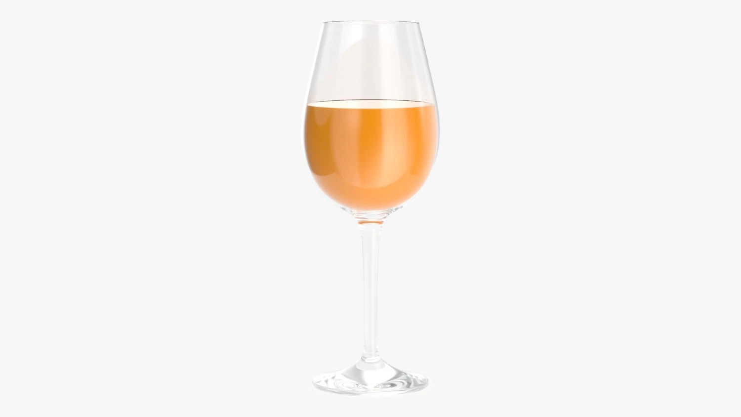 orange juice in a wine glass 3D Model .c4d .max .obj .3ds .fbx .stl .blend 