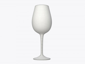 orange juice in a wine glass 3D 模型