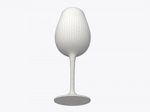 orange juice in a wine glass 3D 模型