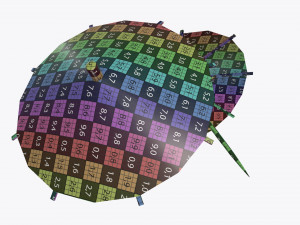 cocktail decoration umbrella 3D Model