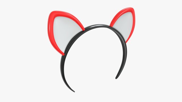 headband with cat ears 03 Modèle 3D .c4d .max .obj .3ds .fbx .stl .blend 