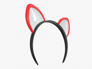 headband with cat ears 03 Modèle 3D
