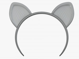 headband with cat ears 03 Modèle 3D