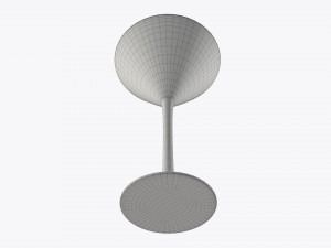 orange juice in a martini glass Model 3D