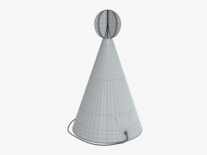 party hat green 02 Modelo 3D