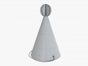 party hat green 02 3D Model