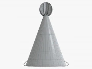 party hat green 02 3D Model