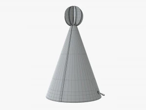 party hat green 02 3D Model