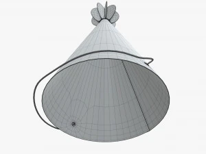 party hat green 02 3D Model