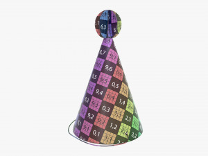 party hat green 02 Modelo 3D