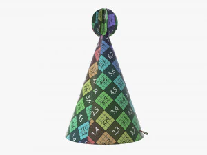 party hat green 02 3D Model