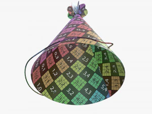 party hat green 02 3D Model