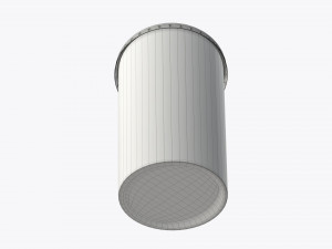 coffee cup milkshake plastic with juice and straw 3Dモデル