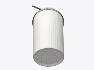 cold coffee cup milkshake plastic with straw Model 3D