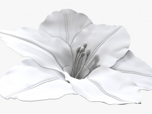 lily flower imitation Model 3D