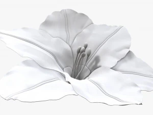 lily flower imitation 3D Model