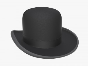 hat bowler black 3D Model