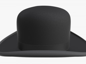 hat bowler black 3D 模型