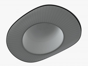 hat bowler black 3D 模型
