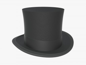 top hat black 3D Model