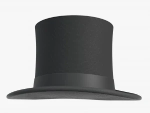 top hat black 3D Model