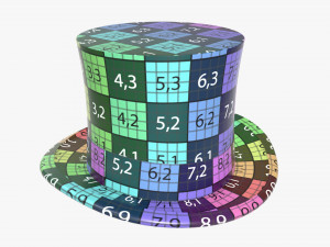 top hat black Model 3D