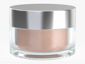 glass cosmetics packaging face hand care cream Modelo 3D