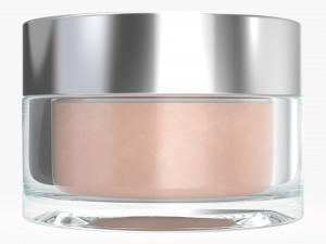 glass cosmetics packaging face hand care cream Modelo 3D