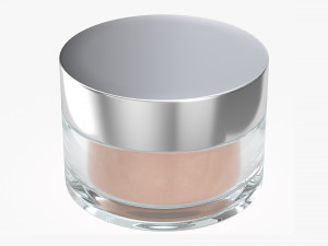 glass cosmetics packaging face hand care cream Modelo 3D
