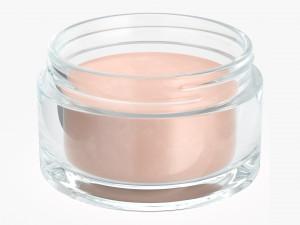 glass cosmetics packaging face hand care cream Modelo 3D