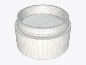glass cosmetics packaging face hand care cream Modelo 3D