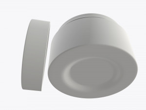 glass cosmetics packaging face hand care cream opened 3D Model