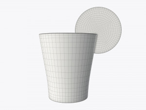 orange juice and orange slice in a glass 3D-Modell