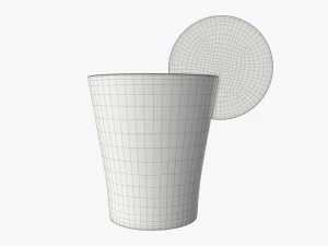 jus d'orange et tranche d'orange dans un verre Modèle 3D