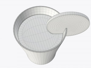 orange juice and orange slice in a glass 3D-Modell