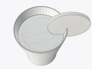 jus d'orange et tranche d'orange dans un verre Modèle 3D
