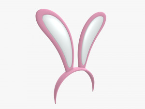 headband with bunny ears 04 3D Model