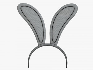 headband with bunny ears 04 3D 모델