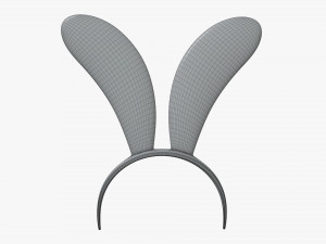 headband with bunny ears 04 3D 모델