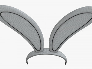 headband with bunny ears 04 3D 모델