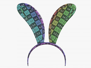 headband with bunny ears 04 3D 모델