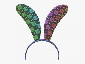 headband with bunny ears 04 3D 모델