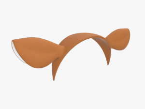 headband with deer ears 3D Model