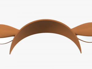 headband with deer ears 3D Model