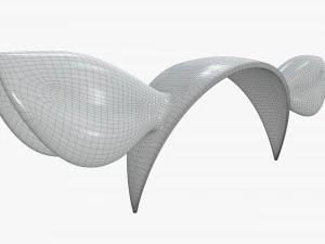 headband with deer ears 3D Model