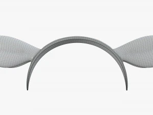 headband with deer ears 3D Model