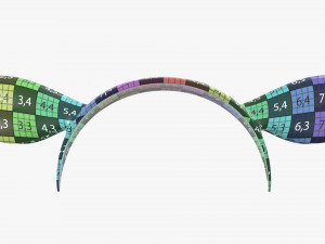 headband with deer ears Model 3D