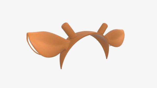 headband with deer ears and horns 02 3D-Modell .c4d .max .obj .3ds .fbx .stl .blend 