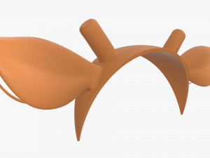headband with deer ears and horns 02 3D-Modell