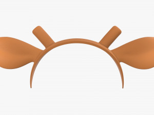 headband with deer ears and horns 02 3D-Modell